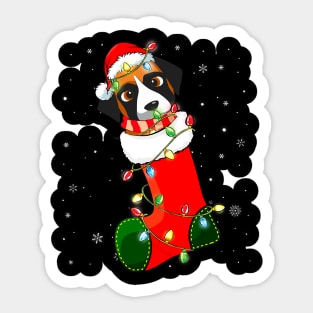 Boxer Dog Christmas Tree Sticker